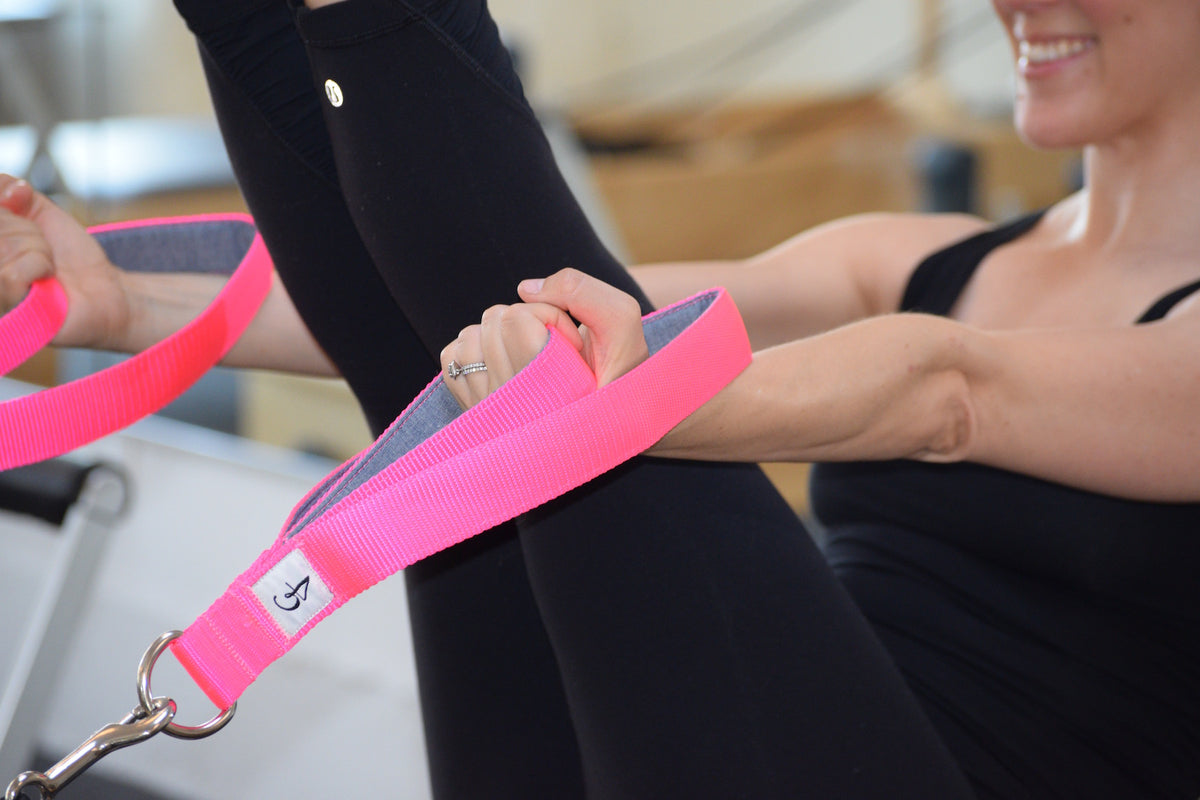 Pilates Double Loop Padded Straps, Pilates Straps, Reformer Double